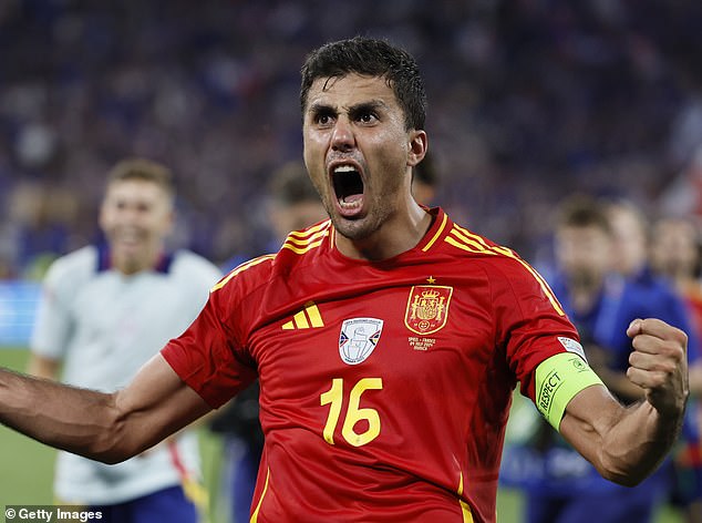 Manchester City star Rodri is the heart of the Spain team and has been in stellar form