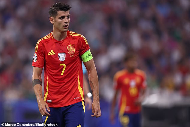 Alvaro Morata divides opinion but does a lot of selfless running and shows leadership off-field