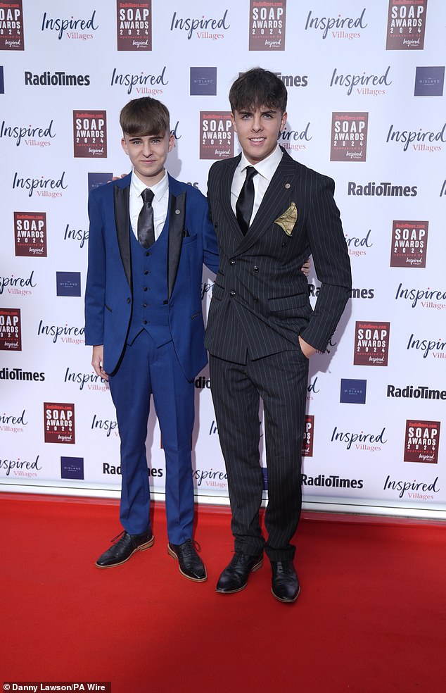 A panel of experts voted for Coronation Street's Charlie Wrenshall for Best Young Performer (pictured left)