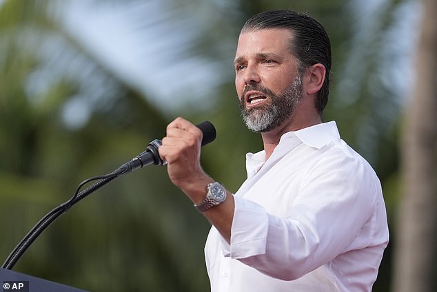 Donald Trump Jr. said his father would keep fighting for America despite the shooting