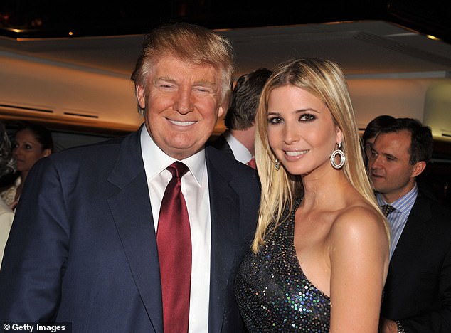 Donald Trump and Ivanka Trump attend the "The Trump Card: Playing to Win in Work and Life" book launch celebration at Trump Tower on October 14, 2009 in New York City