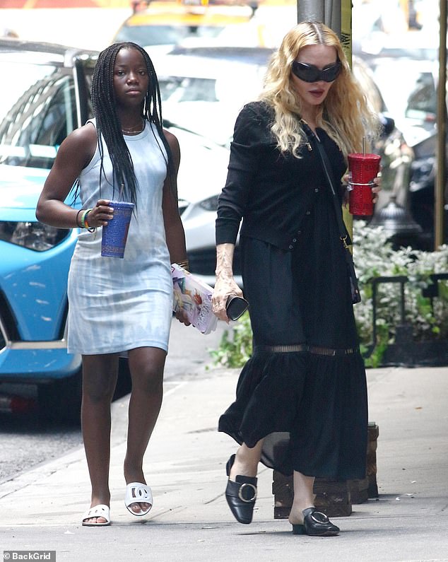 Madonna enjoyed a lunch date with her daughter Estere in New York City on Saturday