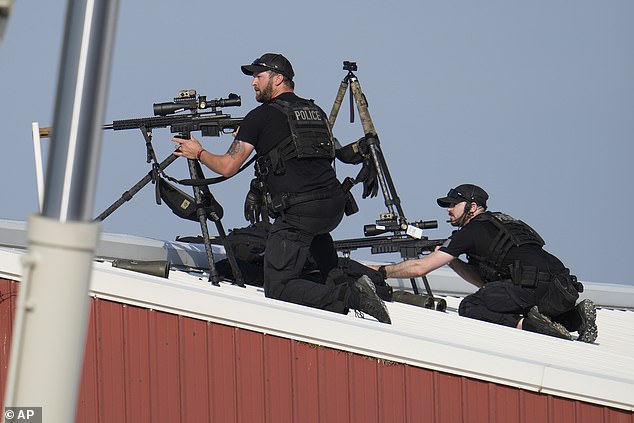 Police snipers returned fire at the gunman and took him down within a matter of moments