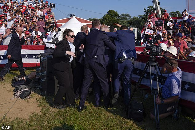 Although shots continued to be fired after Trump ducked, there are no early reports of any others injured at the rally