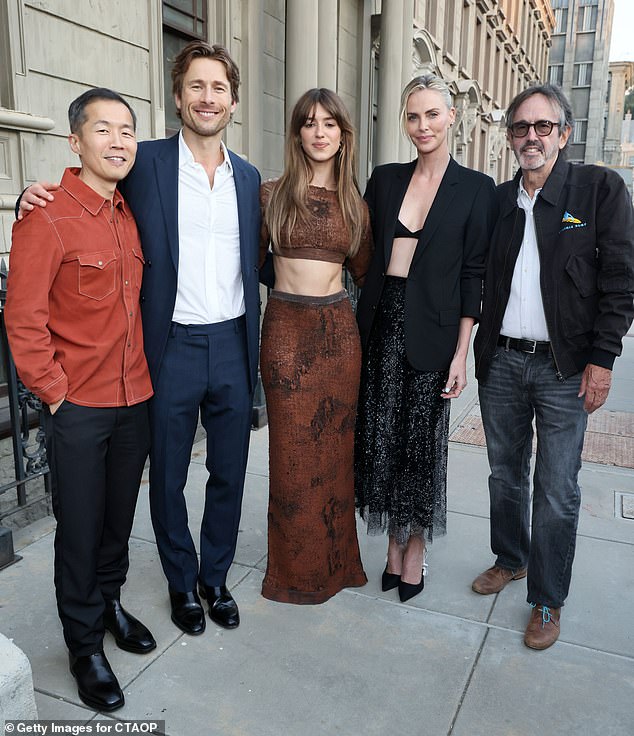 L-R Lee Isaac Chung, Glen, Daisy, Charlize Theron and Patrick Crowley