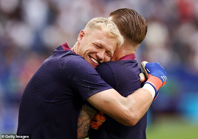 Ramsdale (left) has been England's second-choice keeper to Jordan Pickford (right)