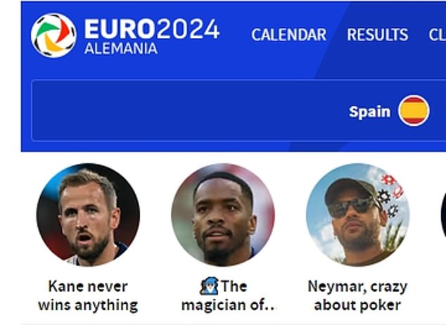 One website brutally said 'Kane never wins anything' ahead of the Euro 2024 final