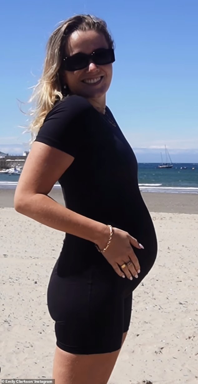 Emily announced she and husband Alex Andrew are expecting their child in a sweet Instagram post on Friday