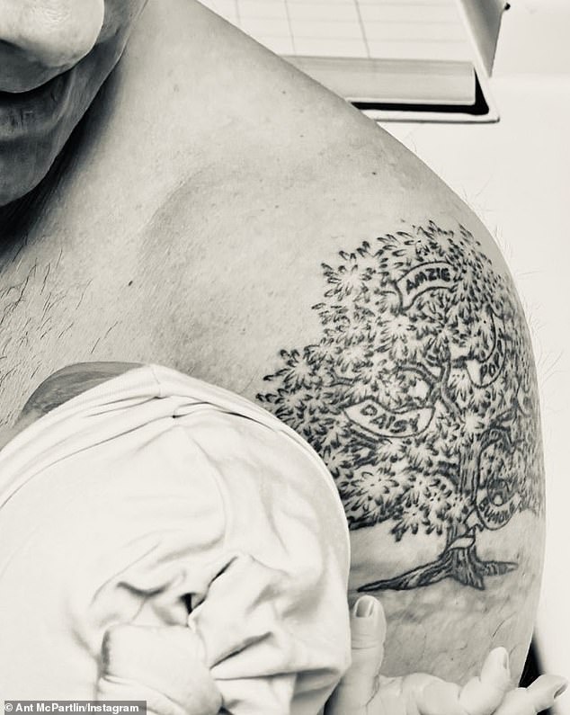 As well as welcoming his son last month, Ant also unveiled his new tattoo which is a tribute to his family, as the presenter cleared up claims he had 'snubbed' Hurley in the body art