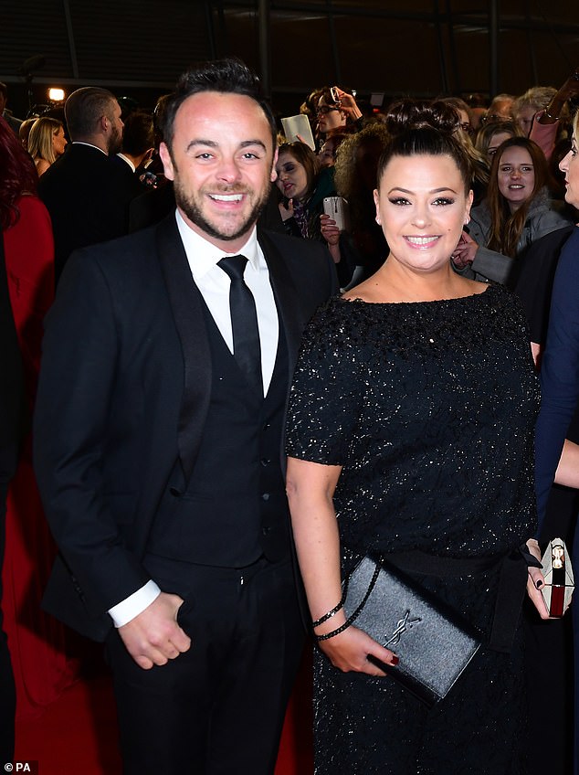 Lisa shares joint custody of Hurley with Ant but reports say she wants sole possession of him - something he is said to have resisted (pictured at the National Television Awards in 2017)