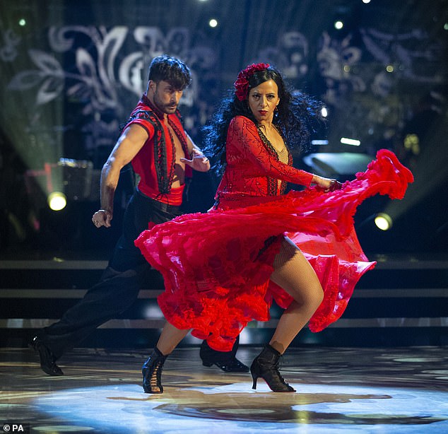 Ranvir Singh and Giovanni Pernice during the dress rehearsal for Strictly Come Dancing 2020