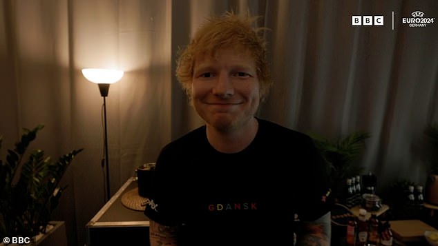 Elsewhere Ed Sheeran, Kate Beckinsale and Amanda Holden cheered 'it's coming home' ahead of the match earlier in the day