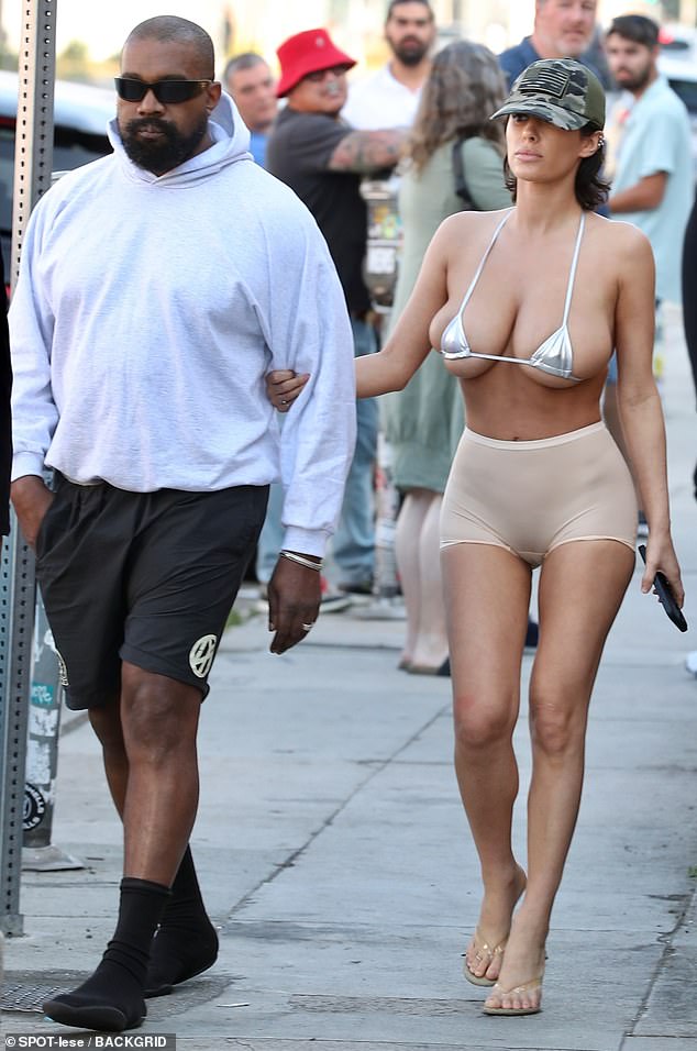 Kanye West was joined by wife Bianca Censori on Saturday as they enjoyed their version of a low-key lunch date in Los Angeles