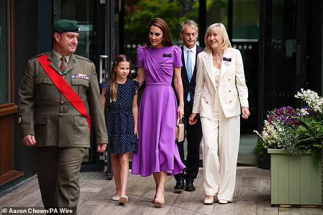 The Princess of Wales made a triumphant return to public life today as she attended the Wimbledon men's final alongside daughter Princess Charlotte