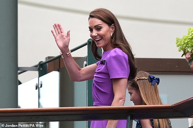 The Princess, who has taken a break from royal duty, looked delighted to be back