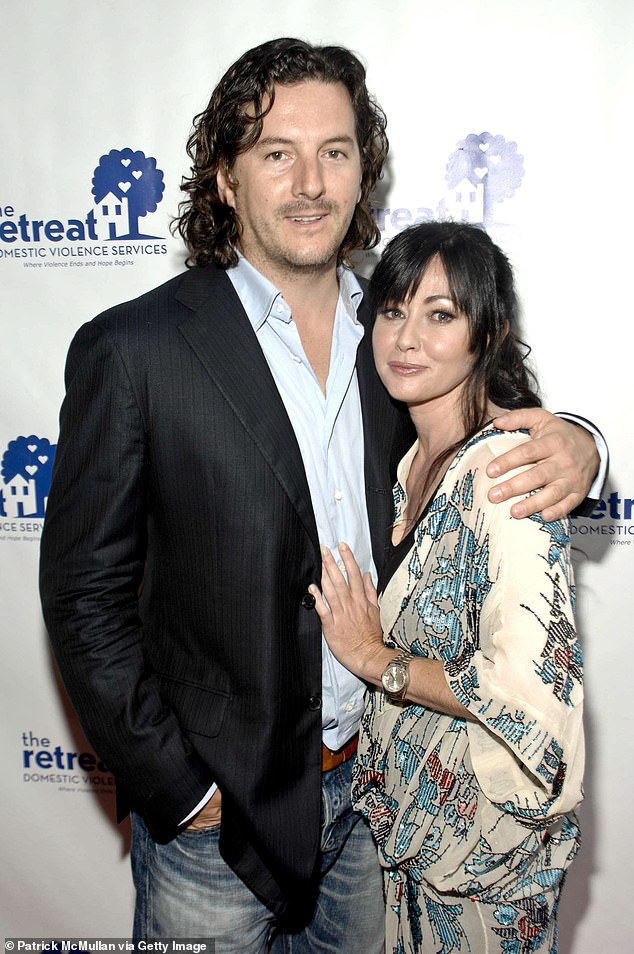 Doherty recently confessed that her divorce and cancer journey was 'really hard' for her over the past year. (Pictured: her ex-husband of 11 years, Kurt Iswarienko, in 2010)