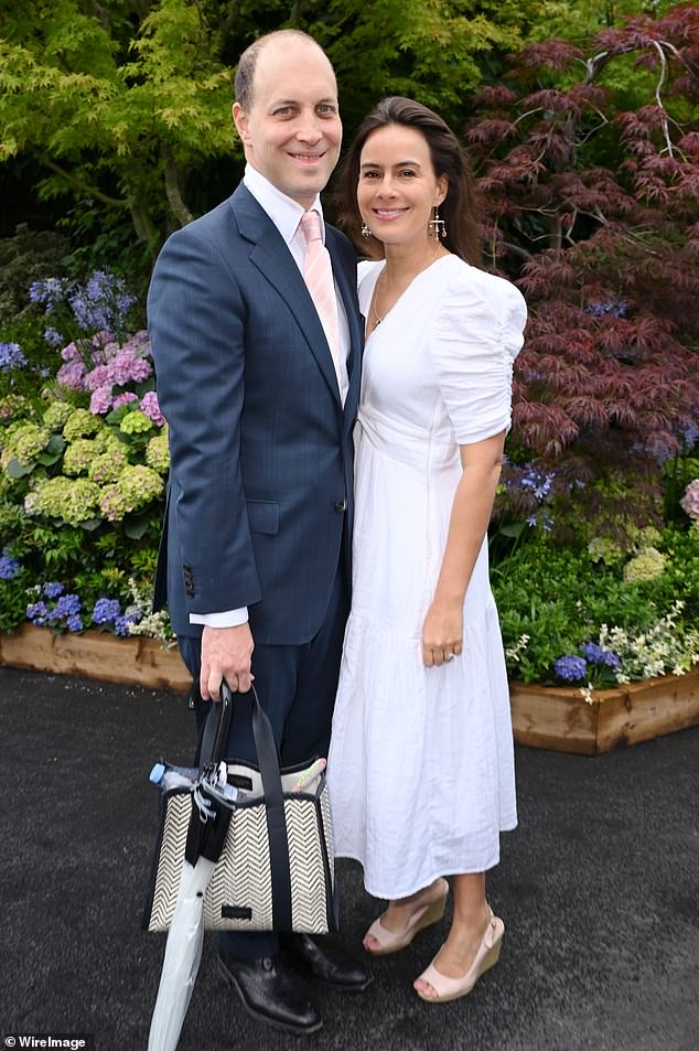 Lord Frederick Windsor and his wife Sophie Winkleman looked as happy as ever as they arrived for day seven of Wimbledon last week