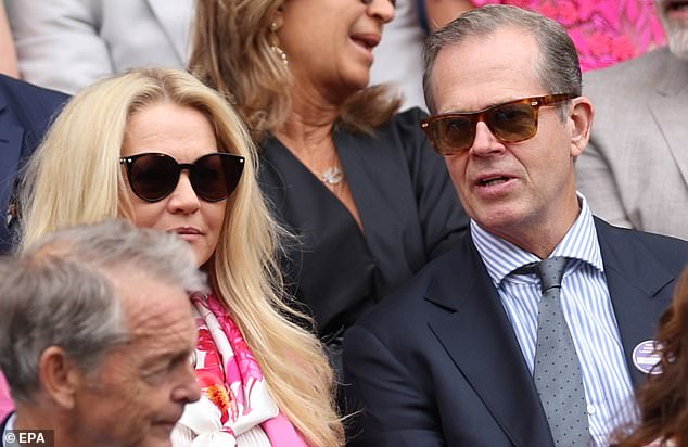 Swedish former tennis champion Stefan Edberg (right) and his wife Annette Hjort Olsen