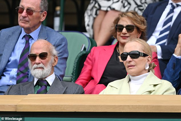 Prince and Princess Micheal of Kent - watched the match from the Royal Box