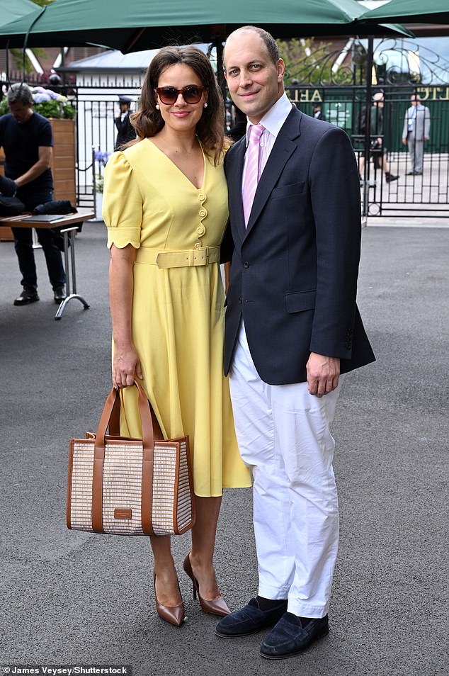 Lord Frederick Windsor and his wife Sophie Winkleman nailed summer chic today as they headed to the final day of Wimbled