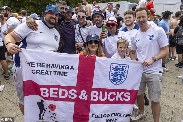 England fans from Bedfordshire and Buckinghamshire are in Berlin tonight