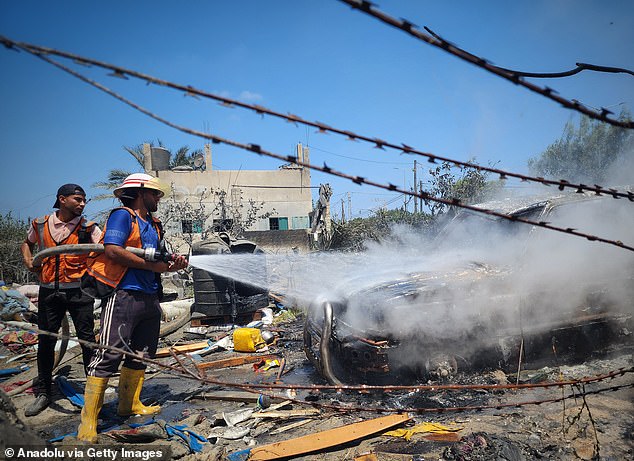 At least 90 Palestinians have been killed and nearly 300 injured in an Israeli airstrike on a designated humanitarian zone on Saturday, the Gazan health ministry has said