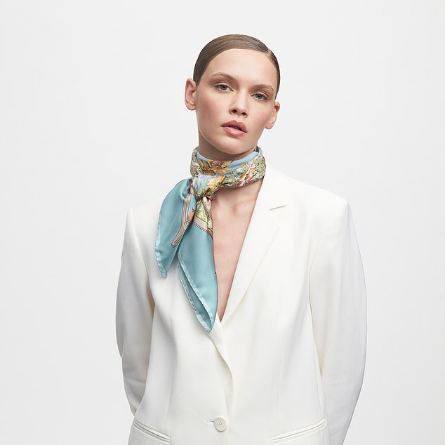 Silk scarf, £150, aspinaloflondon.com