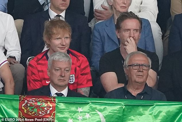 The A Team hitmaker was also present at the semi-finals last Wednesday when England beat the Netherlands