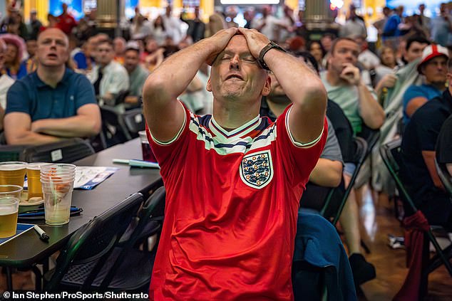 The loss left millions of England fans heartbroken and holding their head in their hands