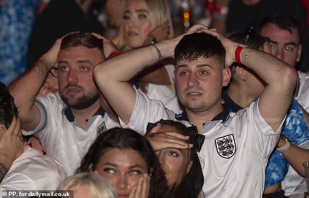 England fans were devastated as the Spanish appeared the strongest team in the second half