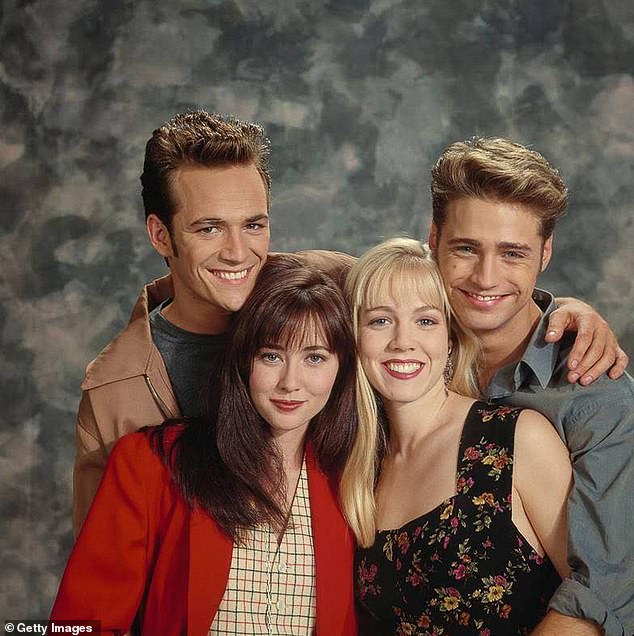 Yet another weighed in : 'It¿s hard to get across how ICONIC Brenda Walsh, her twin brother Brandon and her love triangle with Dylan McKay and Kelly Taylor were in the early 90s'