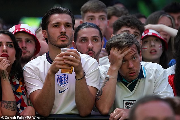 England fans were left heartbroken by the loss during the Euro finals to Spain