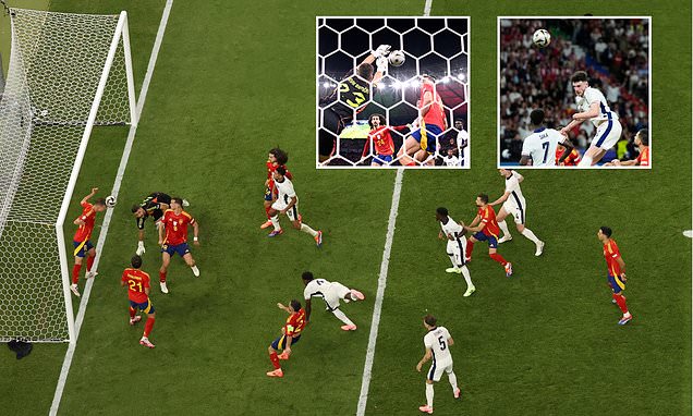 England made to rue unbelievable sequence at the end of their Euro 2024 final defeat by