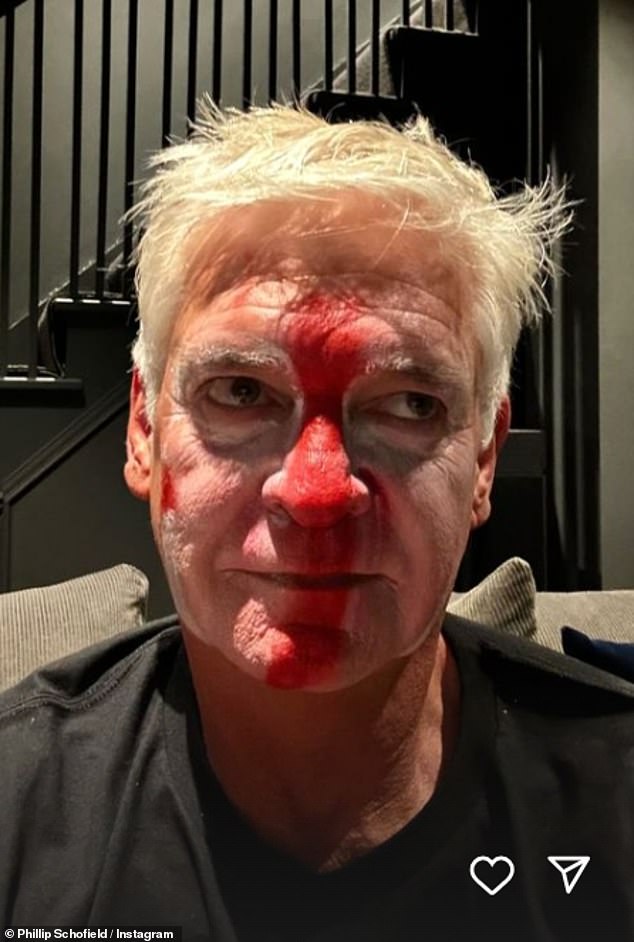 However, Spain took victory with a 2-1 win leaving England fans devastated and Phillip showed his disappointment by uploading a second selfie of his face paint half rubbed off