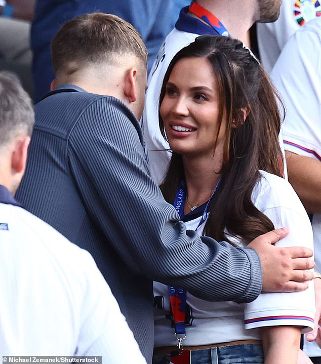 She managed a smile despite hopes of England winning quickly fading