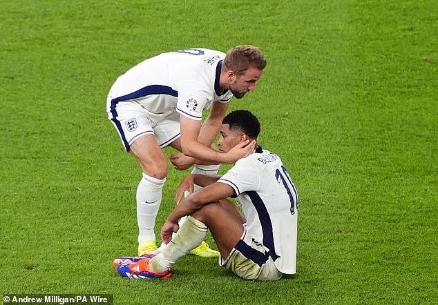 Earlier, Kane comforted a heartbroken Jude Bellingham on the pitch after the match ended