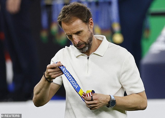 The statement - which was published on the Royal Family's official X account - was addressed to England manager Gareth Southgate (pictured)