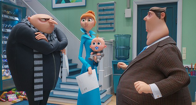 Universal's animated sequel Despicable Me 4 had no trouble repeating atop the box office for a second straight week, though it was a closer race than expected