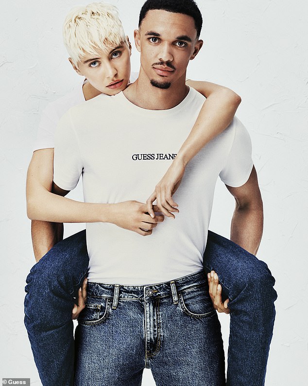 Also last month the pair cosied up during a racy photoshoot for Guess, following months of romance rumours