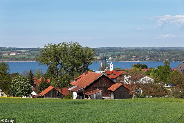 It took place at the house in Herrsching am Ammersee (pictured) in Upper Bavaria, where extensive searches have taken place for escape routes and evidence