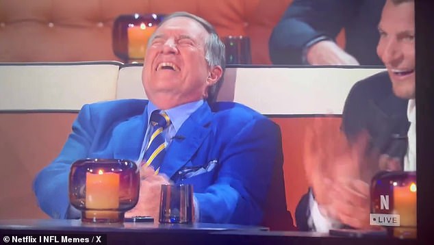 Belichick has been seen on the Roast of Tom Brady - delivering jokes and laughing at them