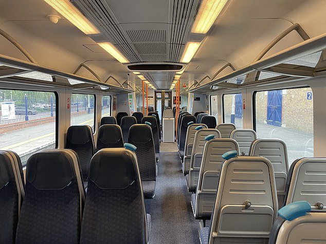 BERKSHIRE -- An empty Great Western Railway train this morning pulls away from Windsor and Eton Riverside station