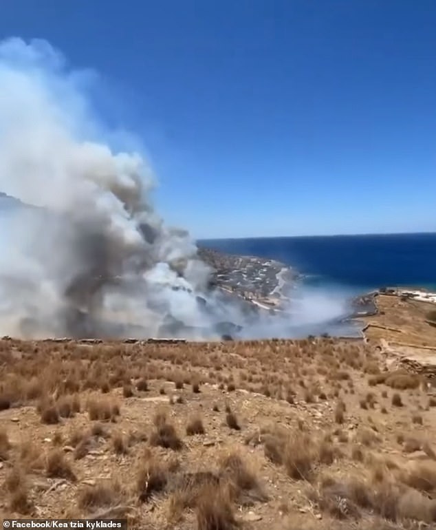 GREECE: Evacuations are underway in Lygia in the Ionian islands amid wildfires there