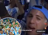 Argentina squad under fire after Chelsea star Enzo Fernandez posts video of team appearing to sing part of racist chant which claims French players 'are all from Angola' and that they 'f*** transgender people'