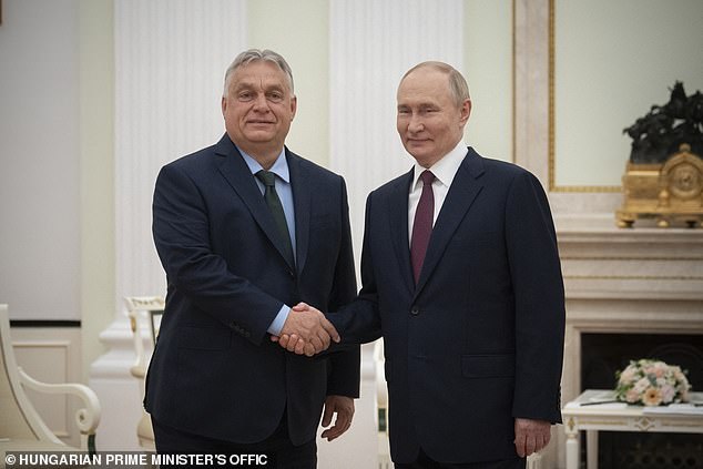 Orban sparked controversy after flying to Moscow on July 5 to meet with Russian President Vladimir Putin