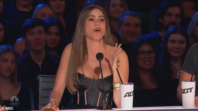 Sofia Vergara hit her Golden Buzzer for a Japanese comedy act on Tuesday's episode of America's Got Talent as season 19 auditions continued on the NBC show