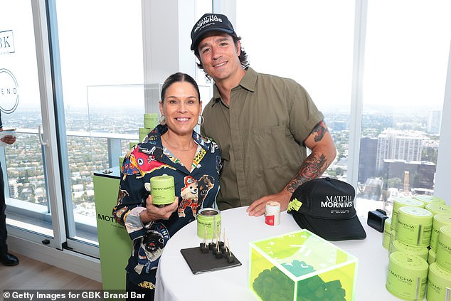 Cat Cora (L) and the Motiv Matcha founder