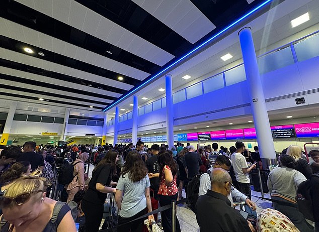 GATWICK: Holidaymakers at the airport have been left stranded and unable to check-in following the Microsoft outage