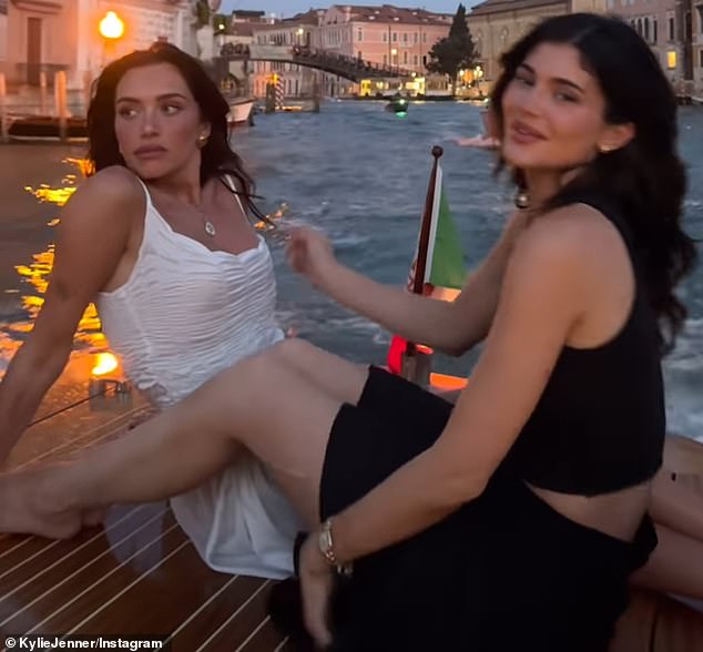 A separate upload showed Kylie with Stassie riding a gondola along the Venice canal as the sun set