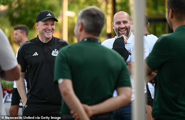 Paul Mitchell (right), installed as Newcastle's sporting director, has worked with Pochettino